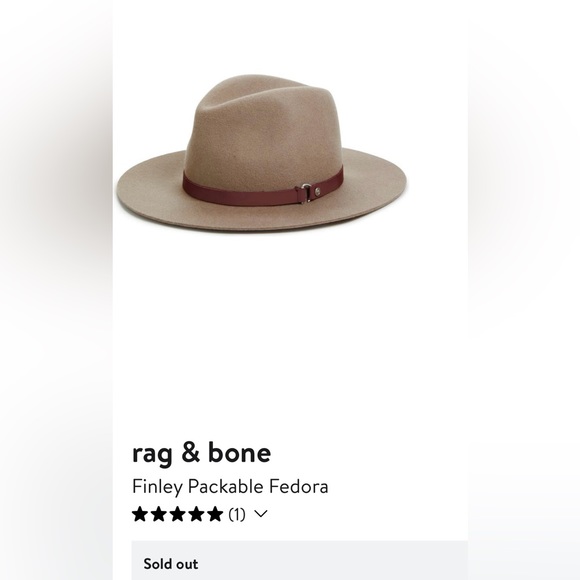 Rag & Bone Finley Packable Fadora- NWT! - Picture 1 of 4